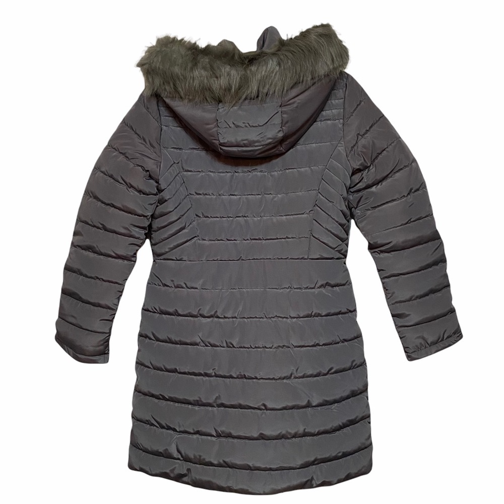 Kenneth Cole NY Faux Fur Trim Hooded Puffer Jacket - Picture 9 of 15